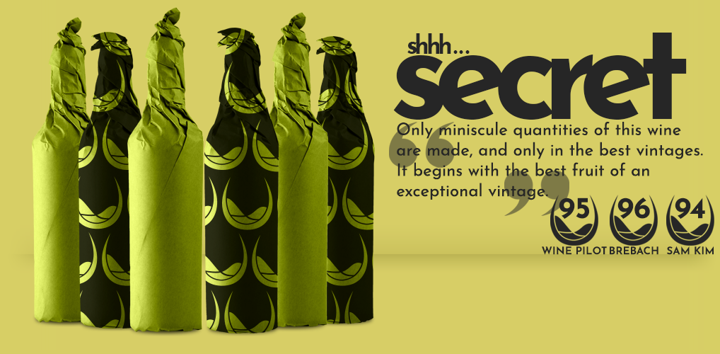 Secret 96pt, $90 a bottle McLaren Vale 2021 Cabernet 6 Pack