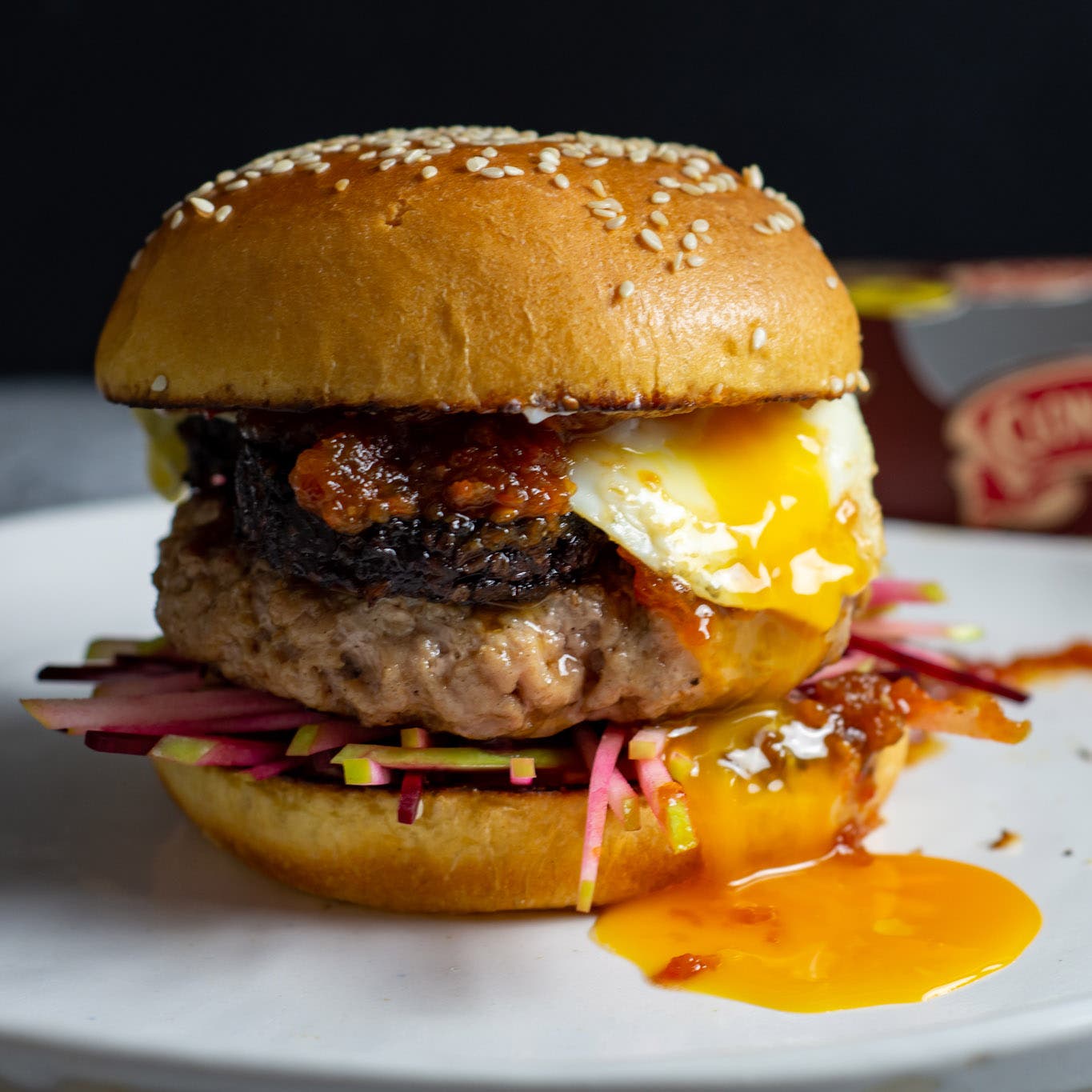 Pork and Black Pudding Burger